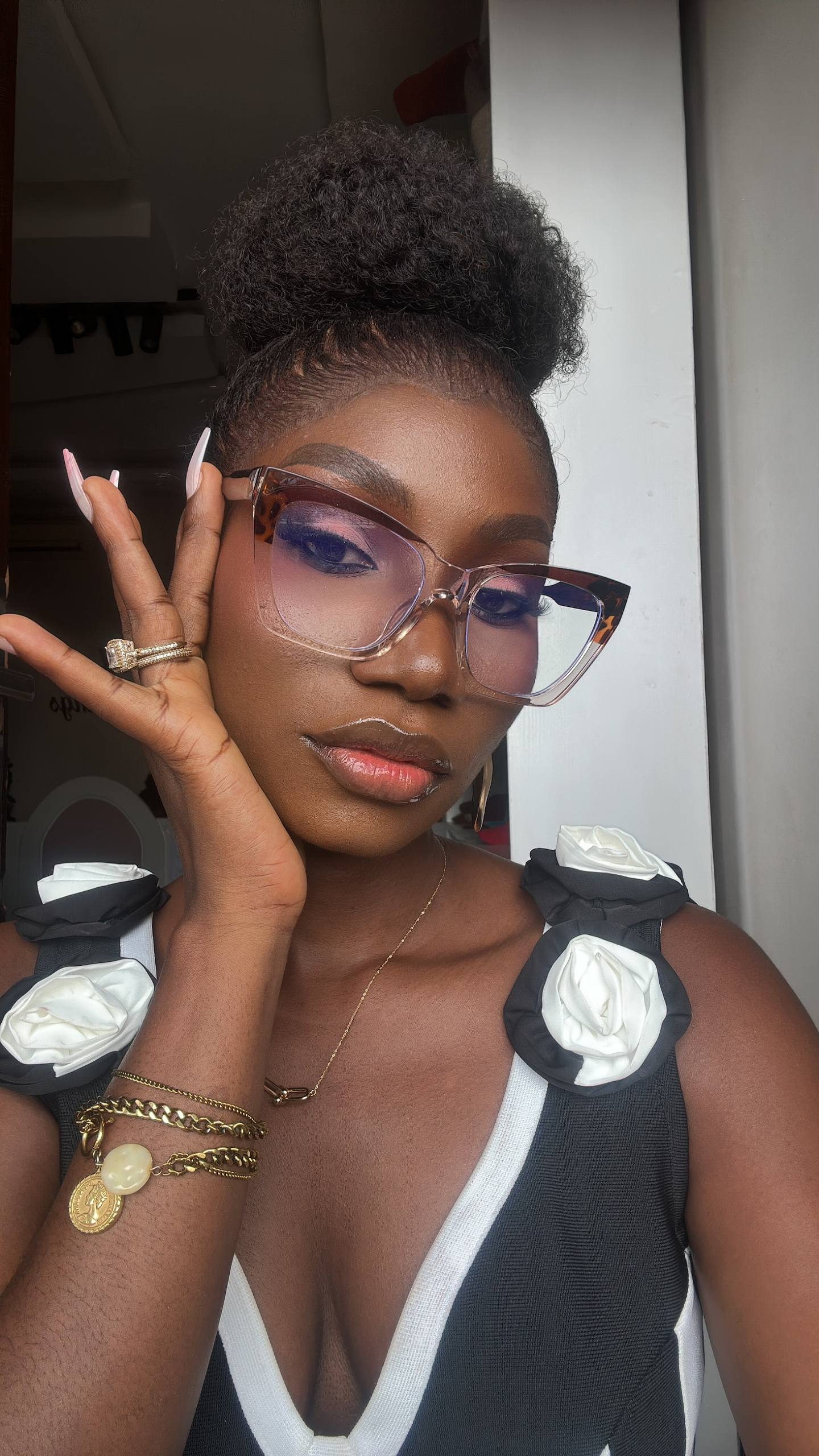 GLASSES 703 (CLEAR LENS, PRESCRIPTION FRAMES, BLUE LIGHT BLOCKING GLASSES)