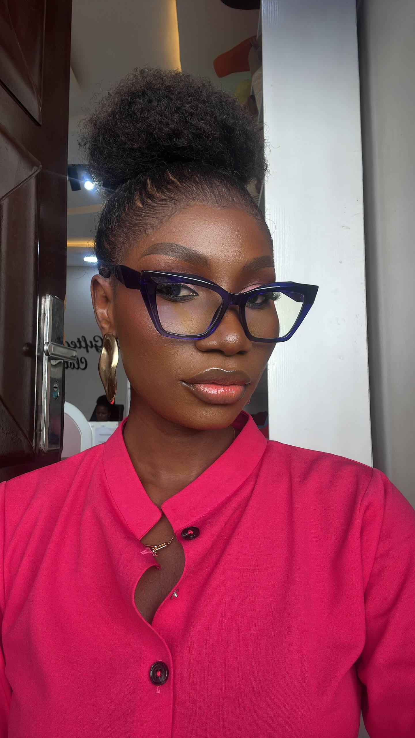 GLASSES 726 (CLEAR LENS  , PRESCRIPTION GLASSES, BLUE LIGHT BLOCKING GLASSES)