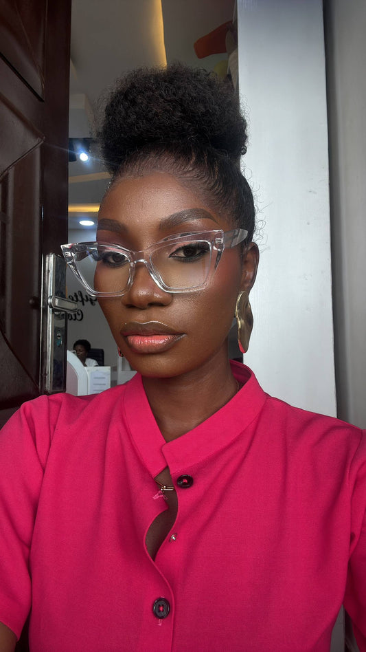 GLASSES 726 (CLEAR LENS  , PRESCRIPTION GLASSES, BLUE LIGHT BLOCKING GLASSES)