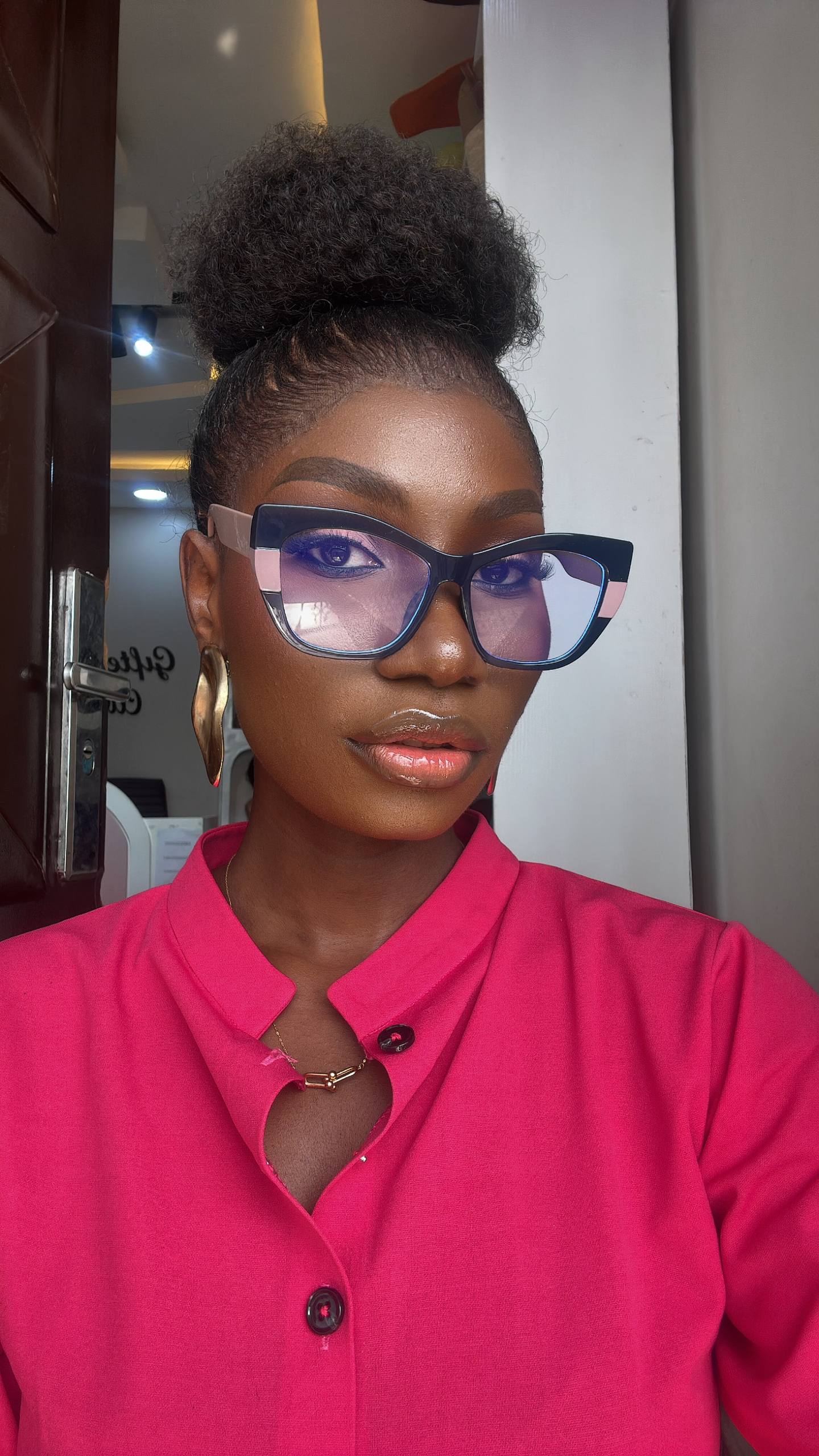 GLASSES 717 (CLEAR LENS,BLUE LIGHT BLOCKING GLASSES)