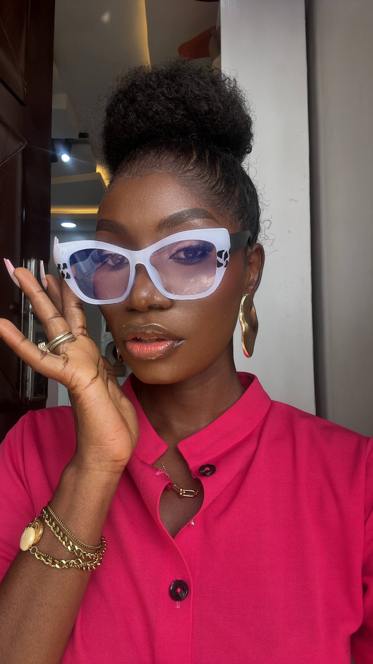 GLASSES 717 (CLEAR LENS,BLUE LIGHT BLOCKING GLASSES)