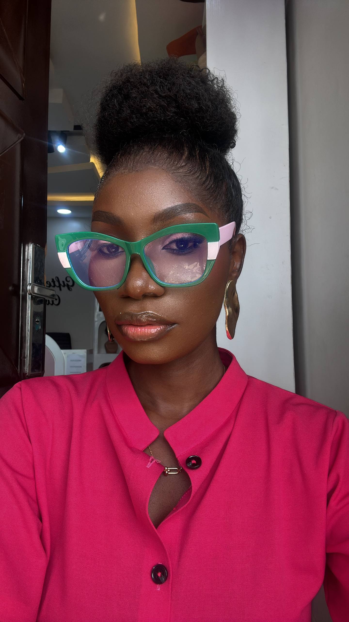 GLASSES 717 (CLEAR LENS,BLUE LIGHT BLOCKING GLASSES)