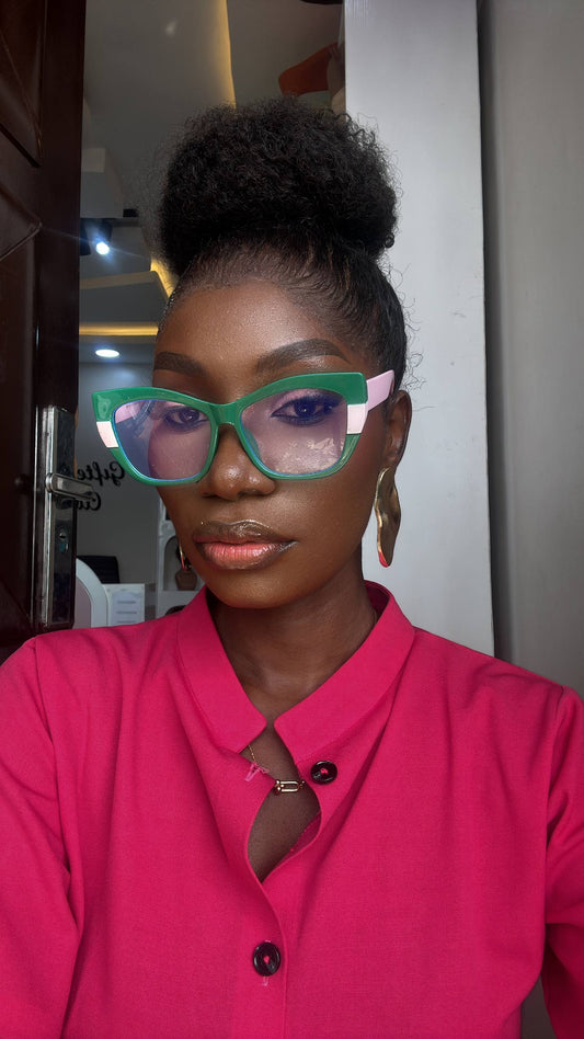 GLASSES 717 (CLEAR LENS,BLUE LIGHT BLOCKING GLASSES)