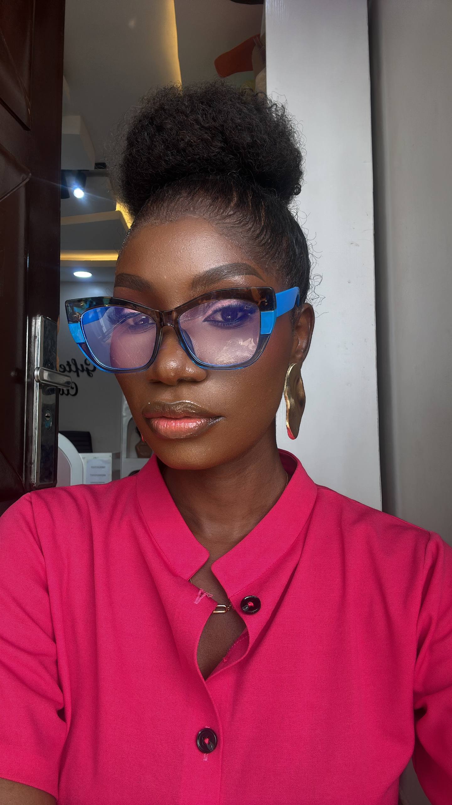 GLASSES 717 (CLEAR LENS,BLUE LIGHT BLOCKING GLASSES)