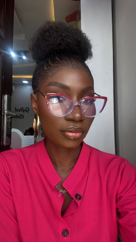 GLASSES 697 (CLEAR LENS  BLUE LIGHT BLOCKING GLASSES)