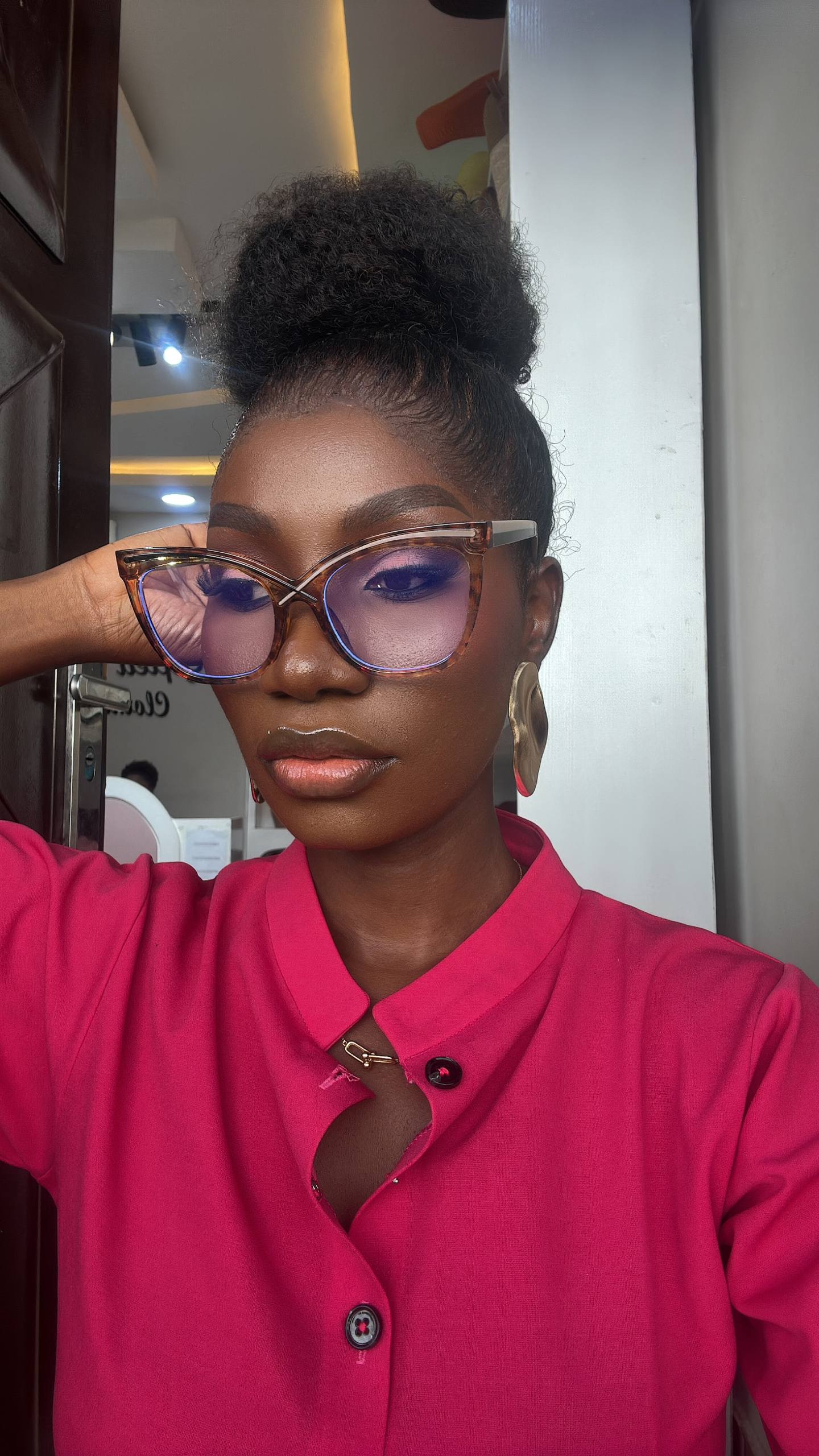 GLASSES 708  (CLEAR LENS  PRESCRIPTION FRAMES, BLUE LIGHT BLOCKING GLASSES)