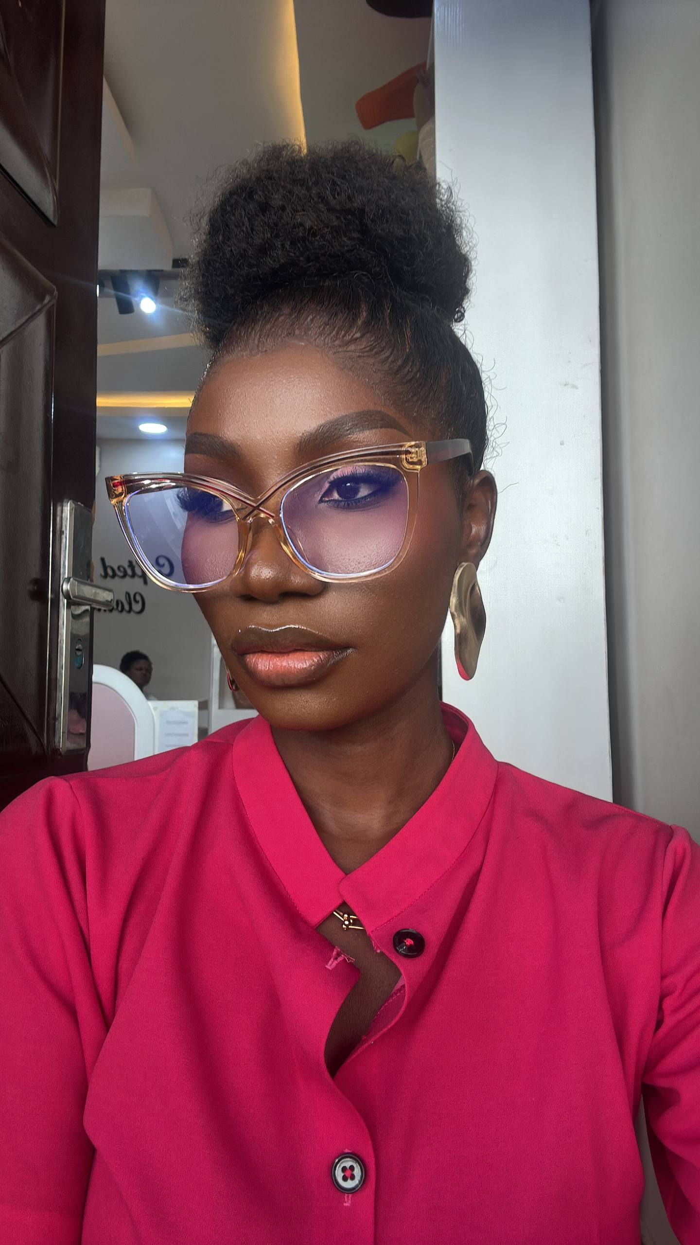 GLASSES 708  (CLEAR LENS  PRESCRIPTION FRAMES, BLUE LIGHT BLOCKING GLASSES)