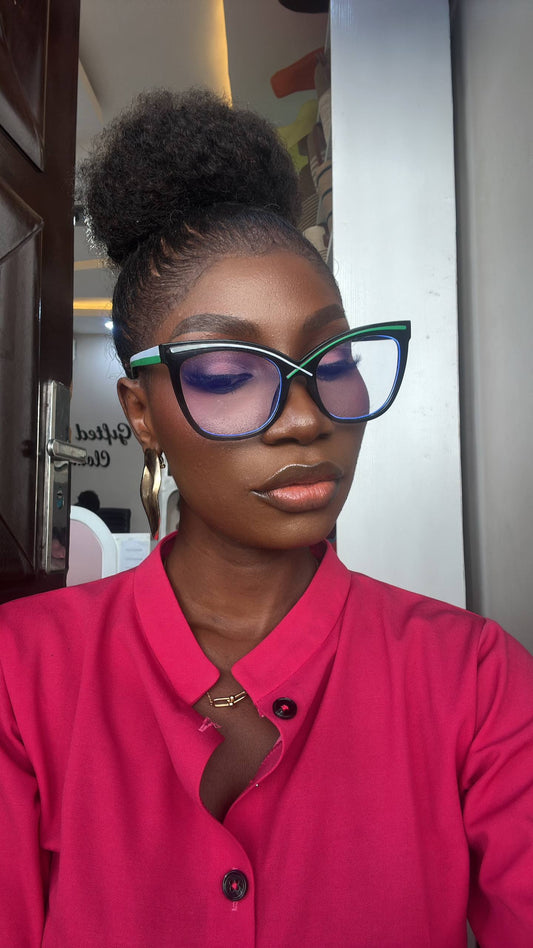 GLASSES 708  (CLEAR LENS  PRESCRIPTION FRAMES, BLUE LIGHT BLOCKING GLASSES)