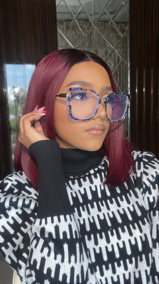 GLASSES  555(CLEAR LENS,BLUE LIGHT BLOCKING GLASSES, PRESCRIPTION FRAMES)