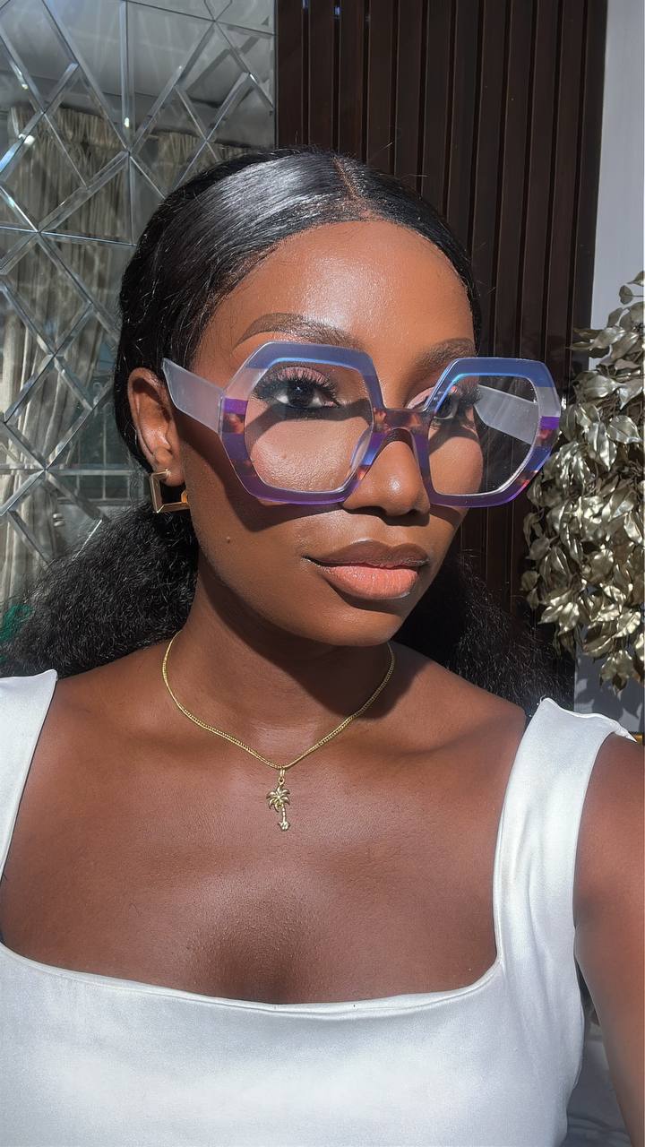 GLASS 537(CLEAR LENS, PRESCRIPTION BLUE LIGHT BLOCKING GLASSES)