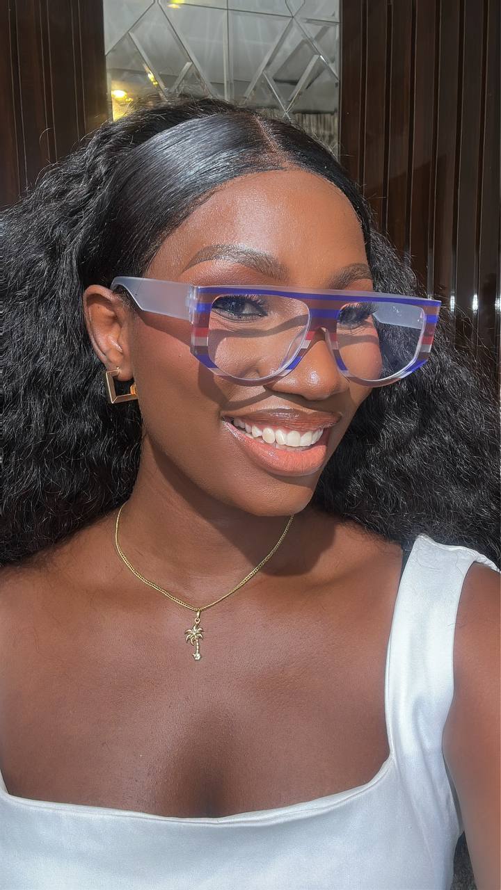 GLASS 536(CLEAR LENS, PRESCRIPTION BLUE LIGHT BLOCKING GLASSES)