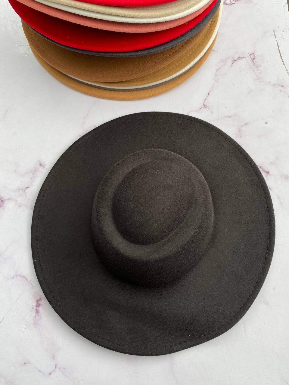 Rumpled Wide Boater Hat