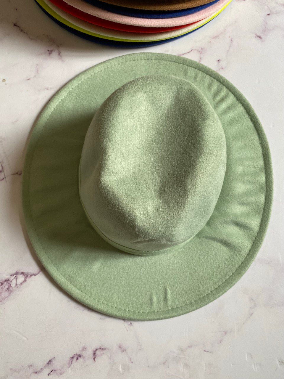 Rumpled Colored Fedora Hat