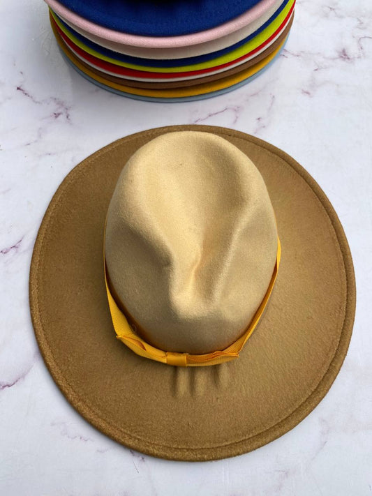 Rumpled Toned Fedora Hat